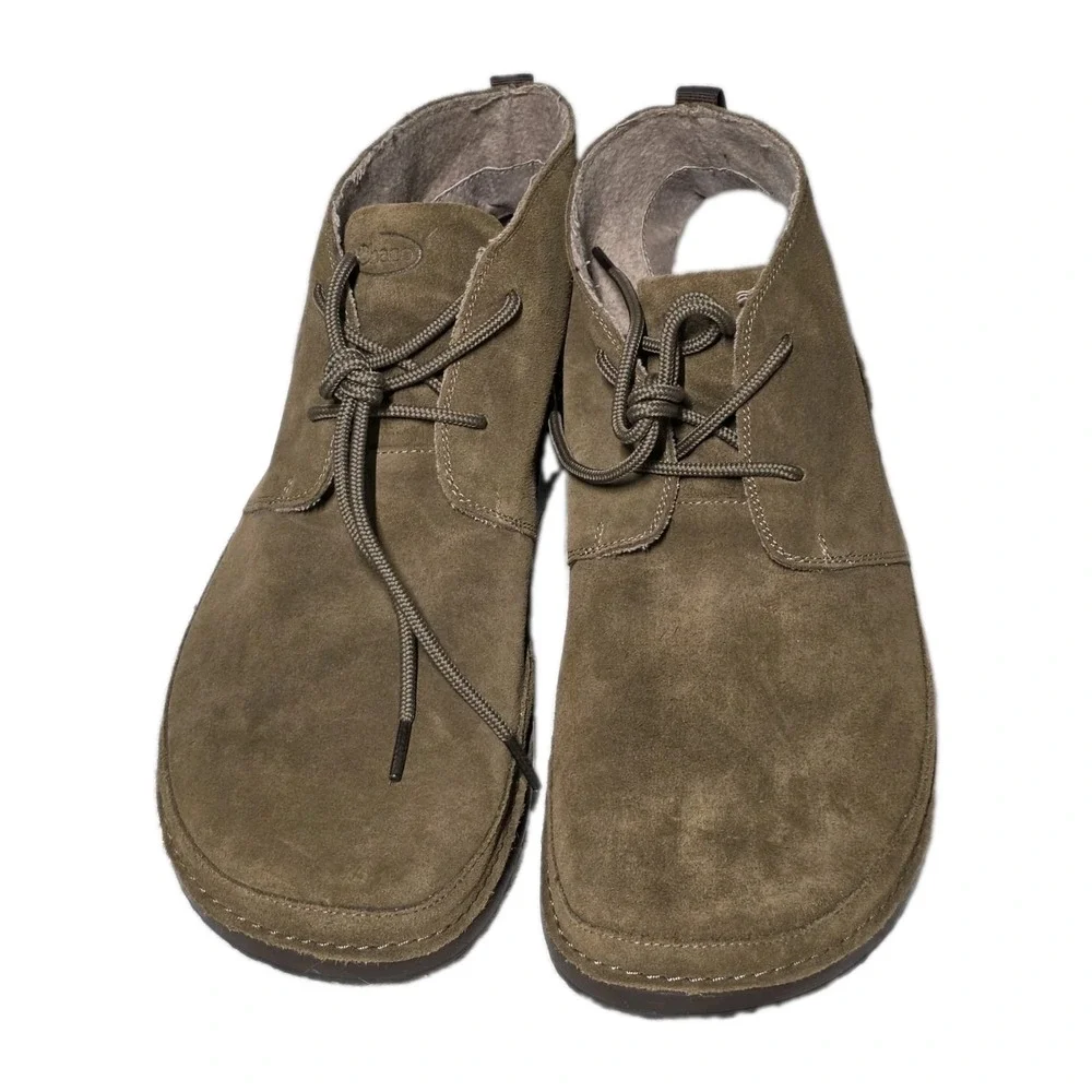 Chaco Mens Size 14 Paonia Desert Casual Boots Teak Suede Leather Lace Up Chukka